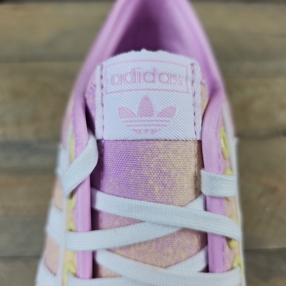 adidas Nizza Platform Women's Originals Shoes Bliss Lilac/Cloud White/Yellow - Picture 9 of 12